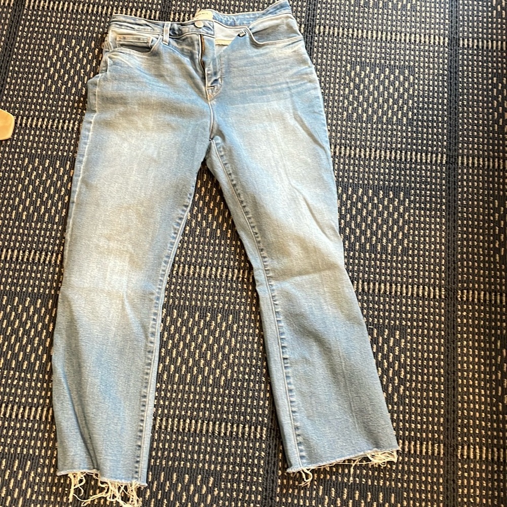 Cropped flare jeans